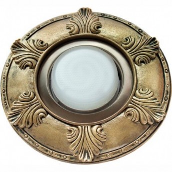 Накладка широкая гипсовая ECOLA FG53Z1EFT листья, черненое золото