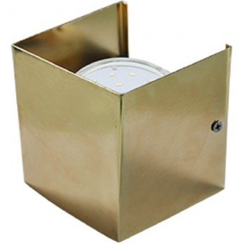 Светильник ECOLA GX53-N51 настенный бра прямоугольный золото 1* GX53 100х100х90 (1 из цв. уп. по 2) Светильник ECOLA GX53-N51 настенный бра прямоугольный золото 1* GX53 100х100х90 (1 из цв. уп. по 2)