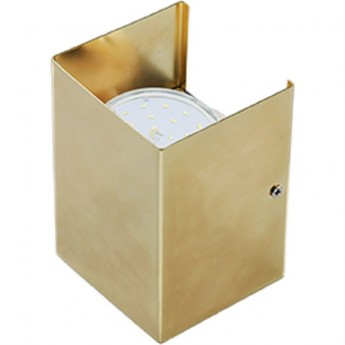 Светильник ECOLA GX53-N52 настенный бра прямоугольный золото 2* GX53 100х140х90 (1 из цв. уп. по 2) Светильник ECOLA GX53-N52 настенный бра прямоугольный золото 2* GX53 100х140х90 (1 из цв. уп. по 2)