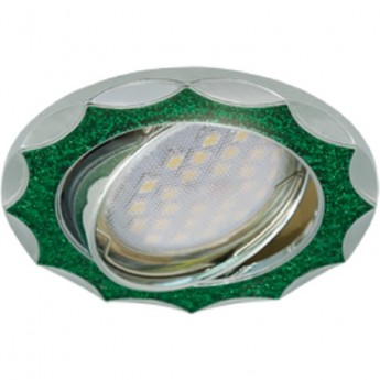 Светильник ECOLA MR16 DL36S GU5.3 встр. поворотный Звезда под стеклом Изумрудный блеск/Хром 26x84 Светильник ECOLA MR16 DL36S GU5.3 встр. поворотный Звезда под стеклом Изумрудный блеск/Хром 26x84