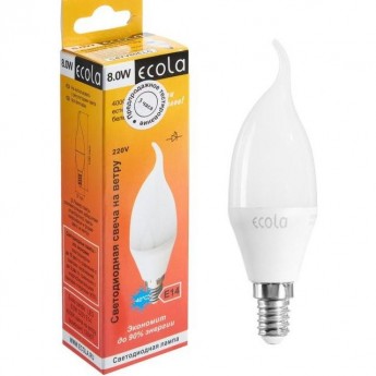 Светодиодная лампа ECOLA CANDLE LED C4YW80ELC Светодиодная лампа ECOLA CANDLE LED C4YW80ELC