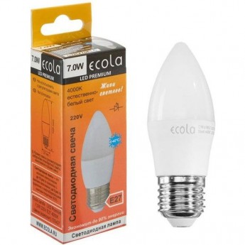 Светодиодная лампа ECOLA CANDLE LED PREMIUM C7MV10ELC Светодиодная лампа ECOLA CANDLE LED PREMIUM C7MV10ELC