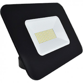 Светодиодный прожектор ECOLA LED 50,0W 220V 6000K IP65 тонкий Черный 160x120x30