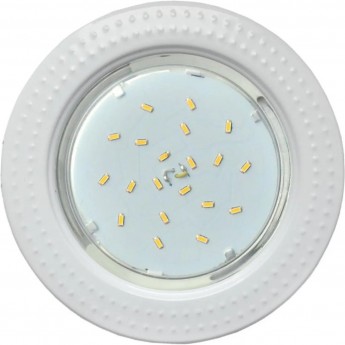 Встраиваемый светильник ECOLA GX53 H4 FW61H4ECB чеканка, белый