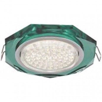 Встраиваемый светильник ECOLA GX53 H4 GLASS FC538AECH хром, изумруд Встраиваемый светильник ECOLA GX53 H4 GLASS FC538AECH хром, изумруд