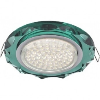 Встраиваемый светильник ECOLA GX53 H4 GLASS FC53RCECH хром, изумруд Встраиваемый светильник ECOLA GX53 H4 GLASS FC53RCECH хром, изумруд