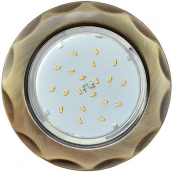 Встраиваемый светильник ECOLA H4 9014 FN81H4ECB GX53 "Звезда" Черненая бронза