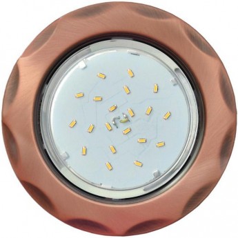 Встраиваемый светильник ECOLA H4 9014 FP81H4ECB GX53 "Звезда" Черненая медь