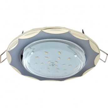 Встраиваемый светильник ECOLA H4 9014 FT81H4ECB GX53 "Звезда" серебро-жемчуг Встраиваемый светильник ECOLA H4 9014 FT81H4ECB GX53 "Звезда" серебро-жемчуг