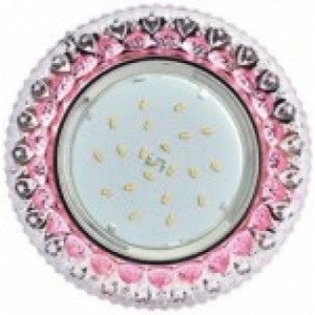 Встраиваемый светильник ECOLA H4 LD7009 FP53CCEFB GX53 Прозрачный и Розовый Встраиваемый светильник ECOLA H4 LD7009 FP53CCEFB GX53 Прозрачный и Розовый