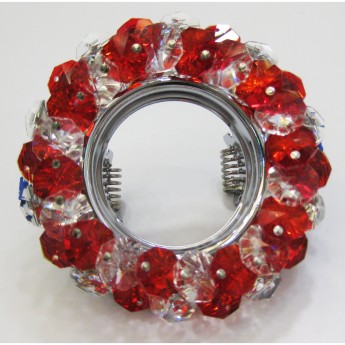 Встраиваемый светильник ECOLA MR16 CD4141 FR1618EFY прозрачный, рубин, хром Встраиваемый светильник ECOLA MR16 CD4141 FR1618EFY прозрачный, рубин, хром