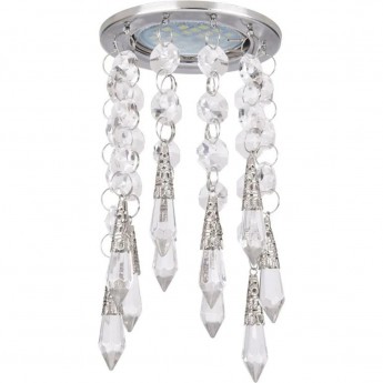 Встраиваемый светильник ECOLA MR16 CR1005 FL16RVECB прозрачный, хром Встраиваемый светильник ECOLA MR16 CR1005 FL16RVECB прозрачный, хром