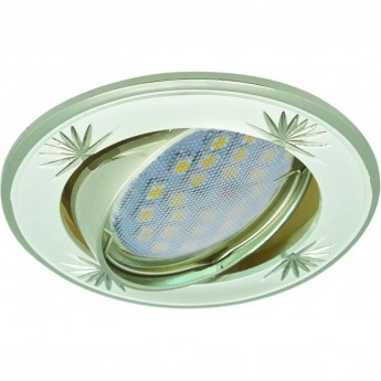 Встраиваемый светильник (литой) ECOLA MR16 DL21 FP1615EFY жемчуг, хром